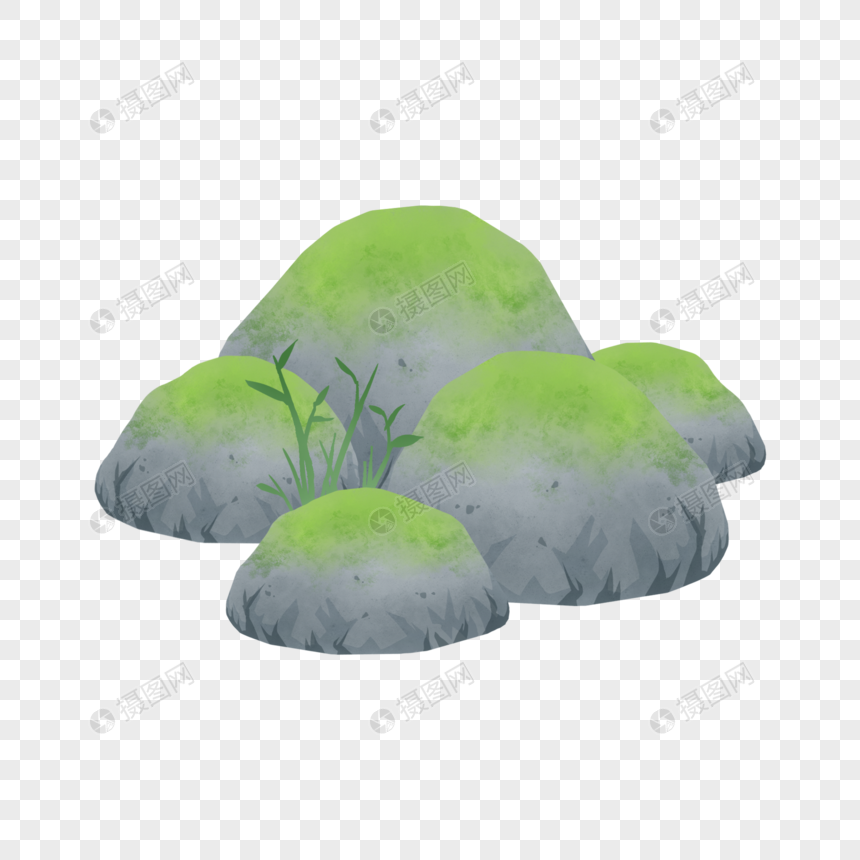 青苔碎石