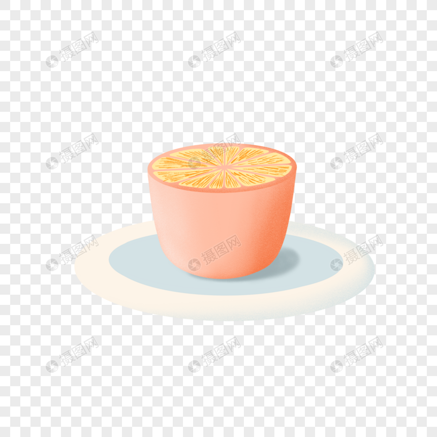 橘子果冻图片