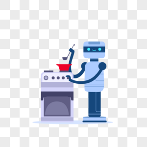 智能机器人做家务做饭图片