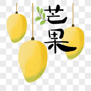 悬挂的水果芒果图片