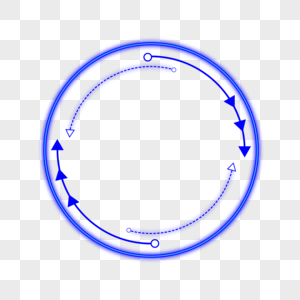科技边框圆形简约边框高清图片