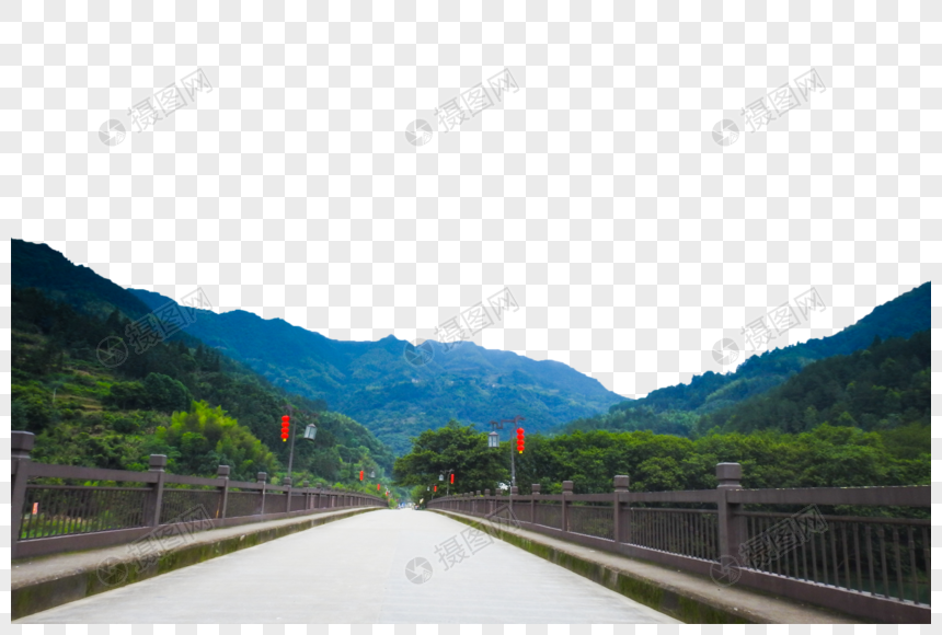 山脉和道路图片