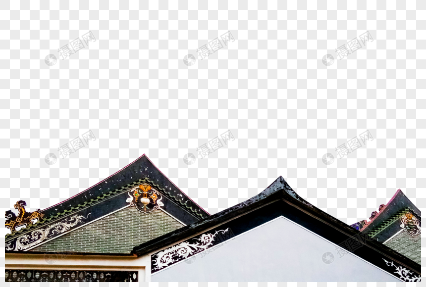 传统古建筑屋顶元素素材下载-正版素材401564097-摄