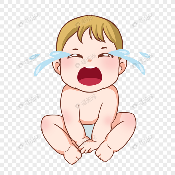 卡通婴儿哭闹图片图片