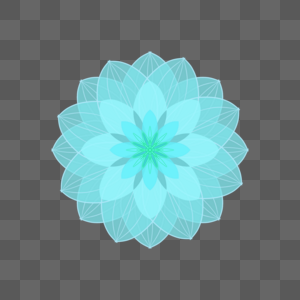 蓝色花卉素材下载高清图片