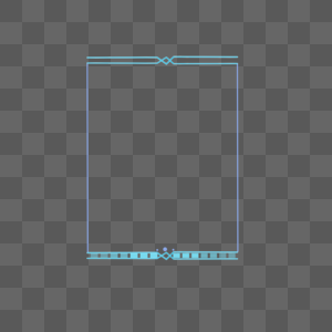 竖形长方形科技能量边框图片