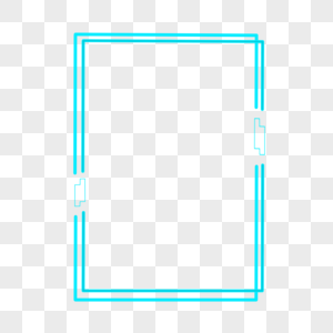 长方形叠层科技边框高清图片