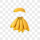 新鲜帝皇蕉水果背景图片