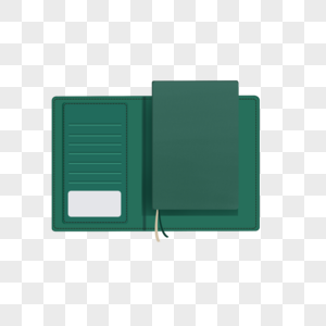 墨绿色笔记本高清图片