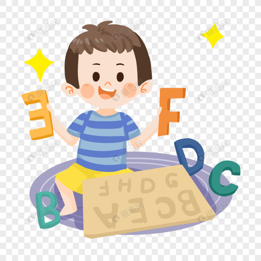 少儿早教之卡通男孩学英语