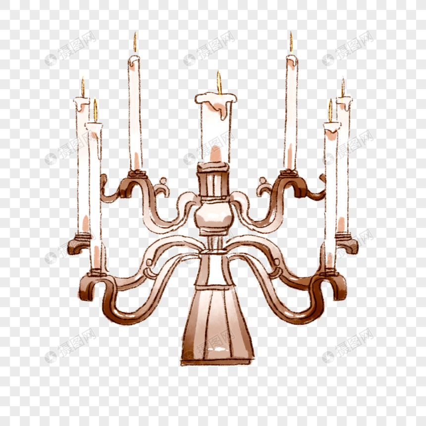 复古装饰烛台图片