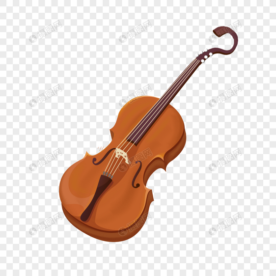 手绘大提琴小提琴贝斯图片