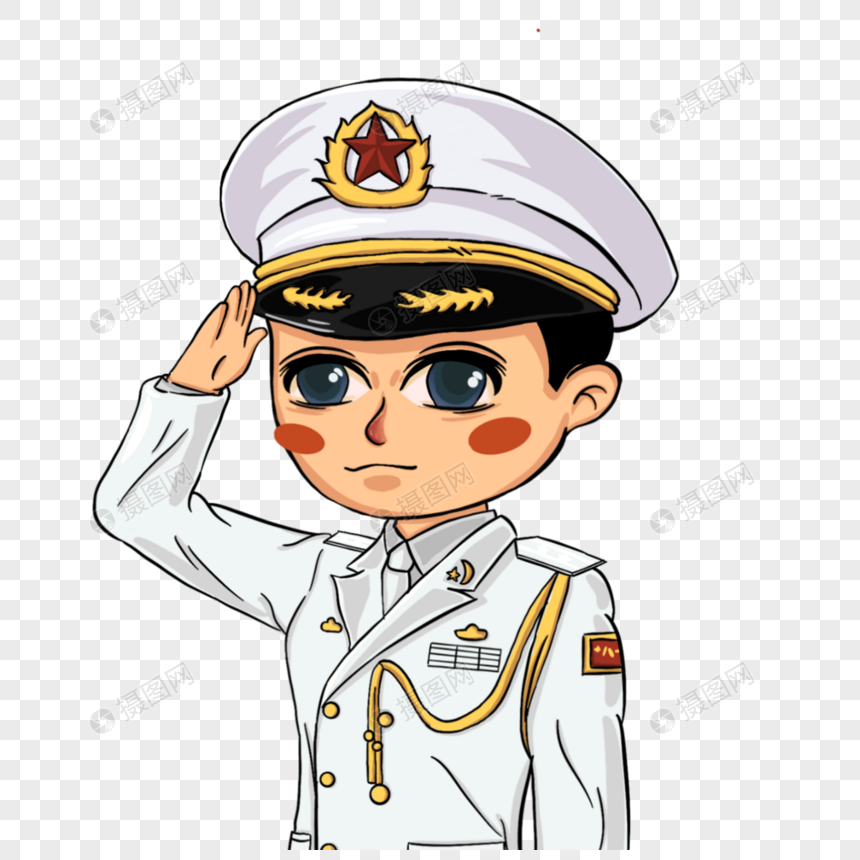 敬礼的军人