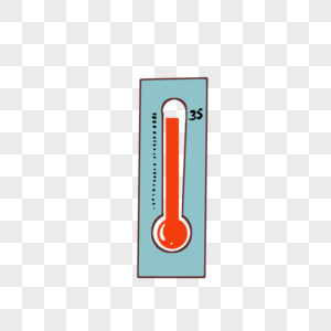 温度计手绘温度表温度表高清图片