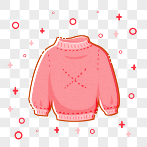 粉红色毛衣MBE图标高清图片