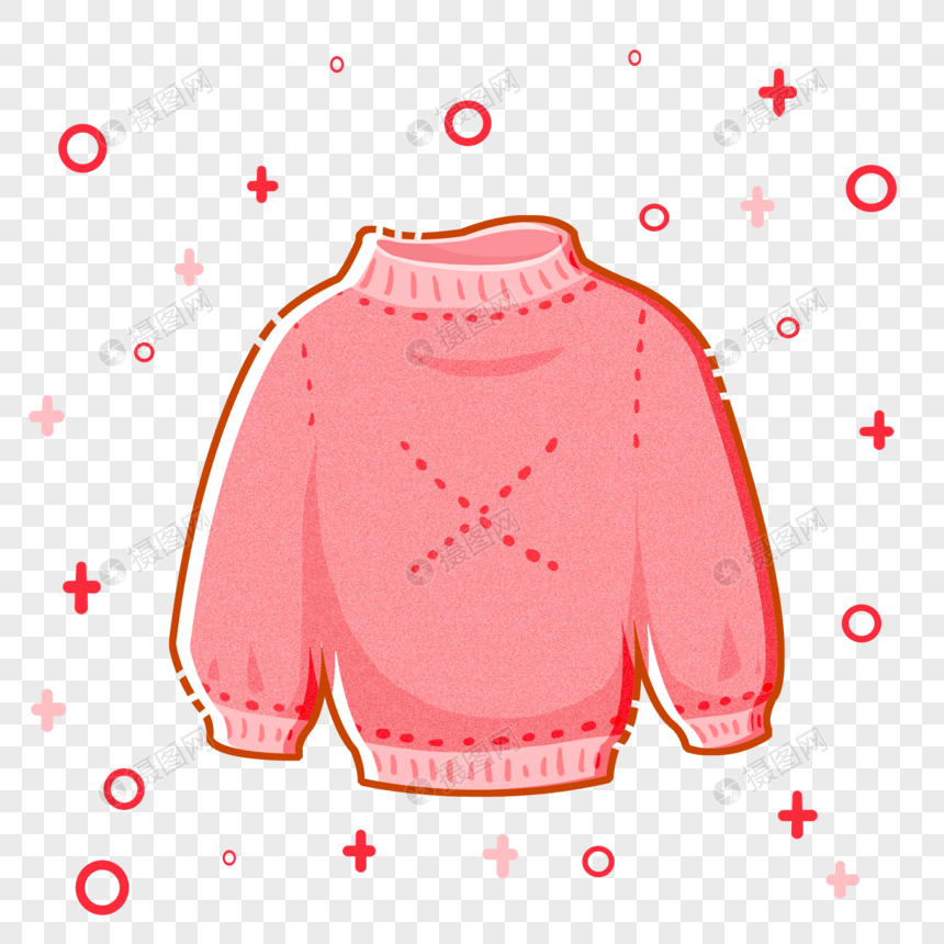 粉红色毛衣图片