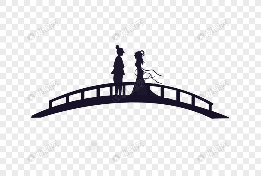 桥上约会的牛郎织女