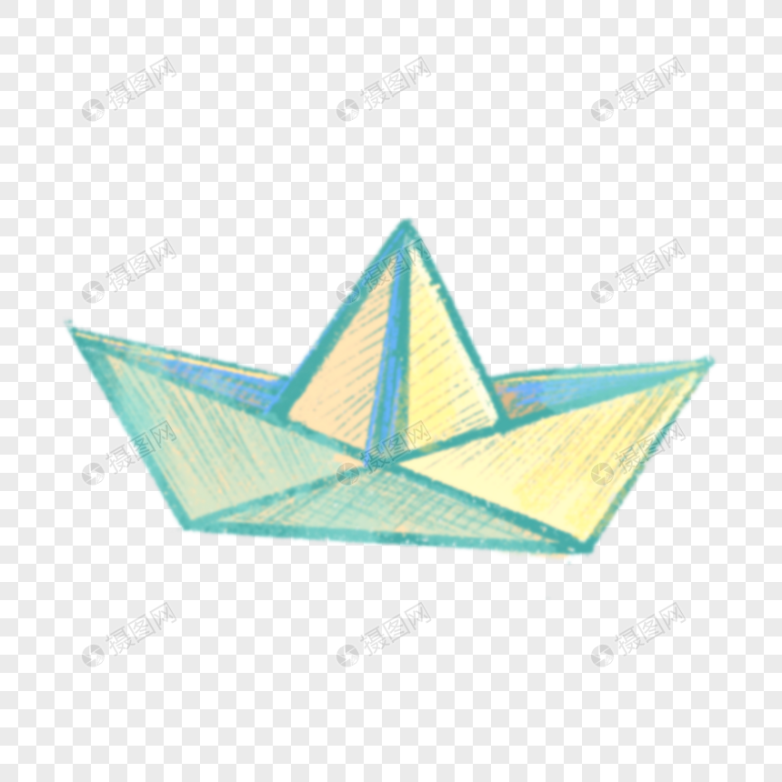 折纸船元素素材下载-正版素材401581094