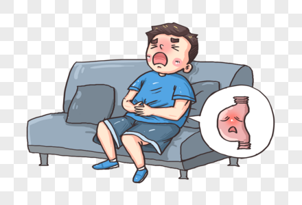 肚子痛疾病漫画高清图片