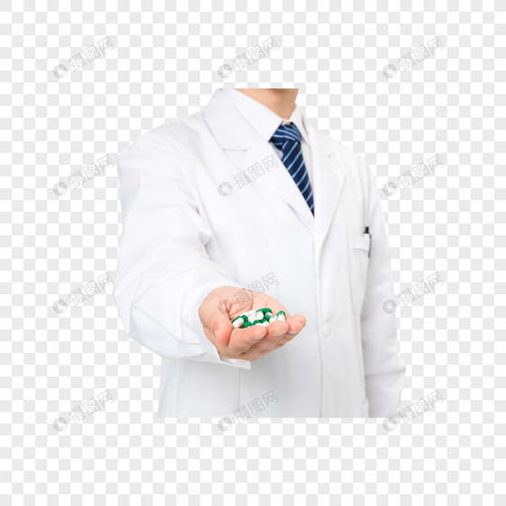 医生拿着药品图片