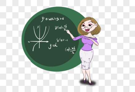 数学课女老师图片素材