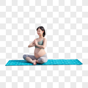 孕妇户外瑜伽图片