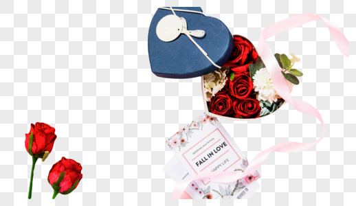 情人节玫瑰礼盒图片