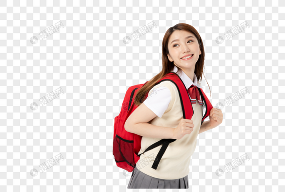 背书包的女高中生图片