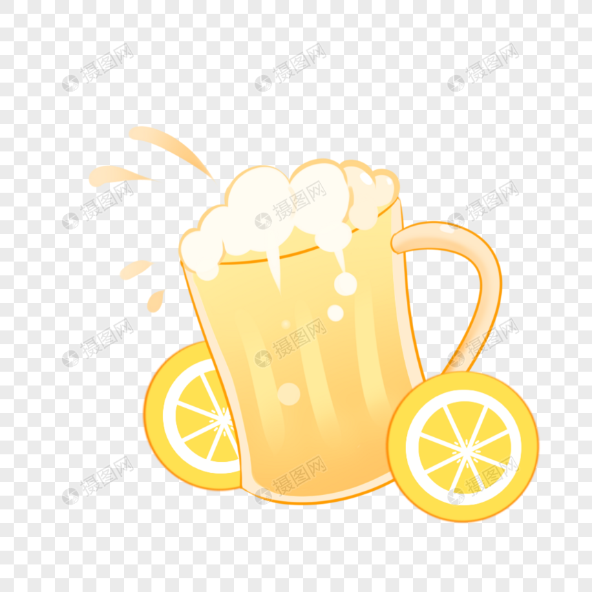 卡通啤酒杯