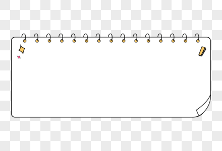 卡通日历框台历标签框高清图片
