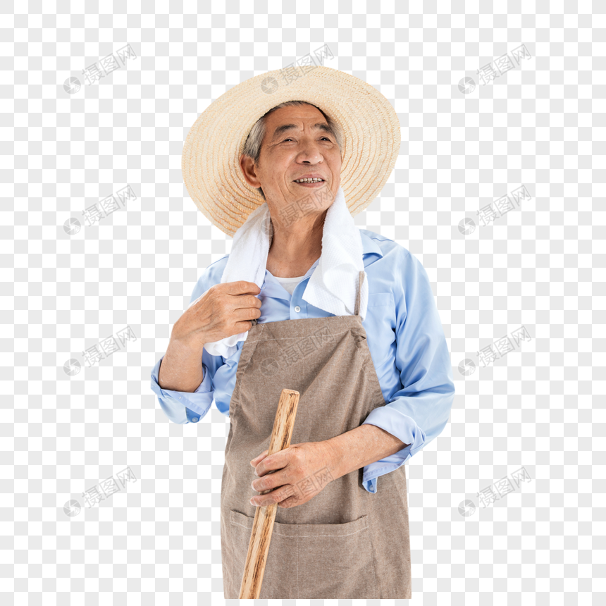 农民擦汗