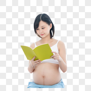 孕妇看书图片