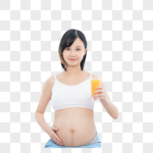 孕妇喝橙汁孕妇喝橙汁高清图片