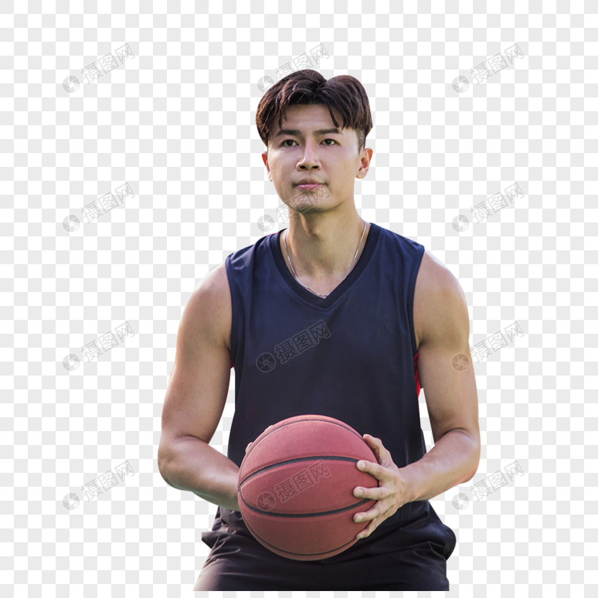 男青年篮球形象图片