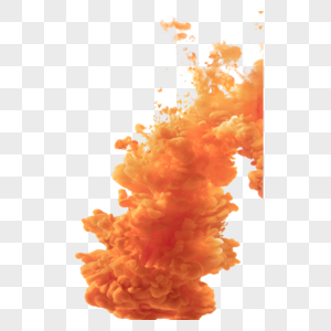橙色彩色液体流动高清图片