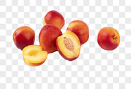 新鲜红油桃图片