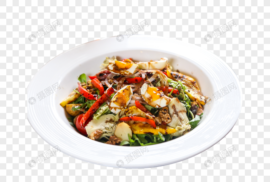 鸡胸肉蔬菜沙拉图片