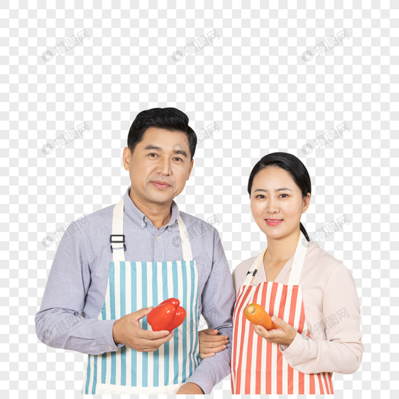 夫妻厨房做饭图片