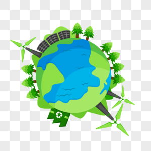 绿色地球保护地球高清图片素材