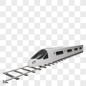 疾驰的高铁铁路疾驰高清图片