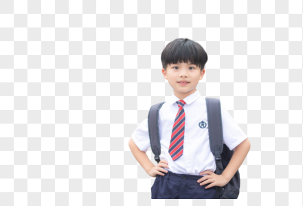 小学生上学图片