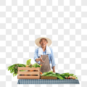 菜农展示蔬菜高清图片