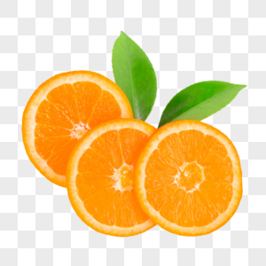 切开的橙子片图片