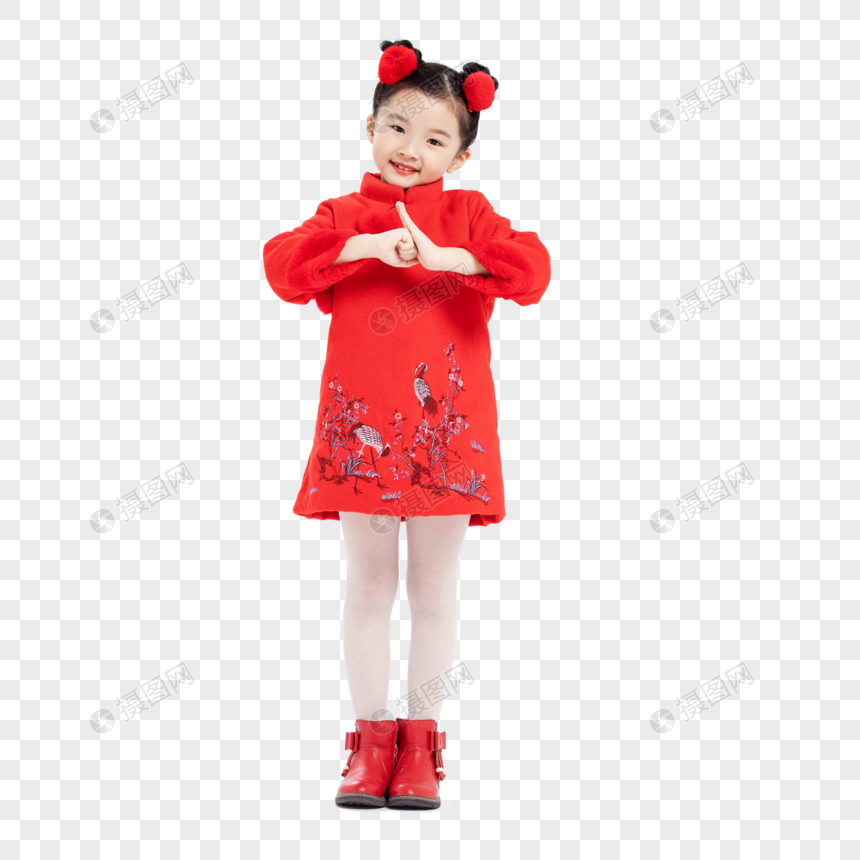 春节拜年儿童形象图片