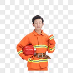 消防员形象消防员元素高清图片