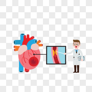 矢量心脏科医生图片
