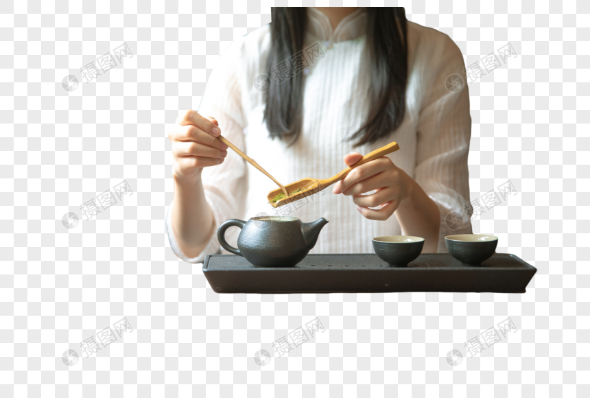 女人泡茶茶文化图片