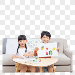 儿童暑假居家画画图片