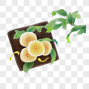 糕点和植物图片