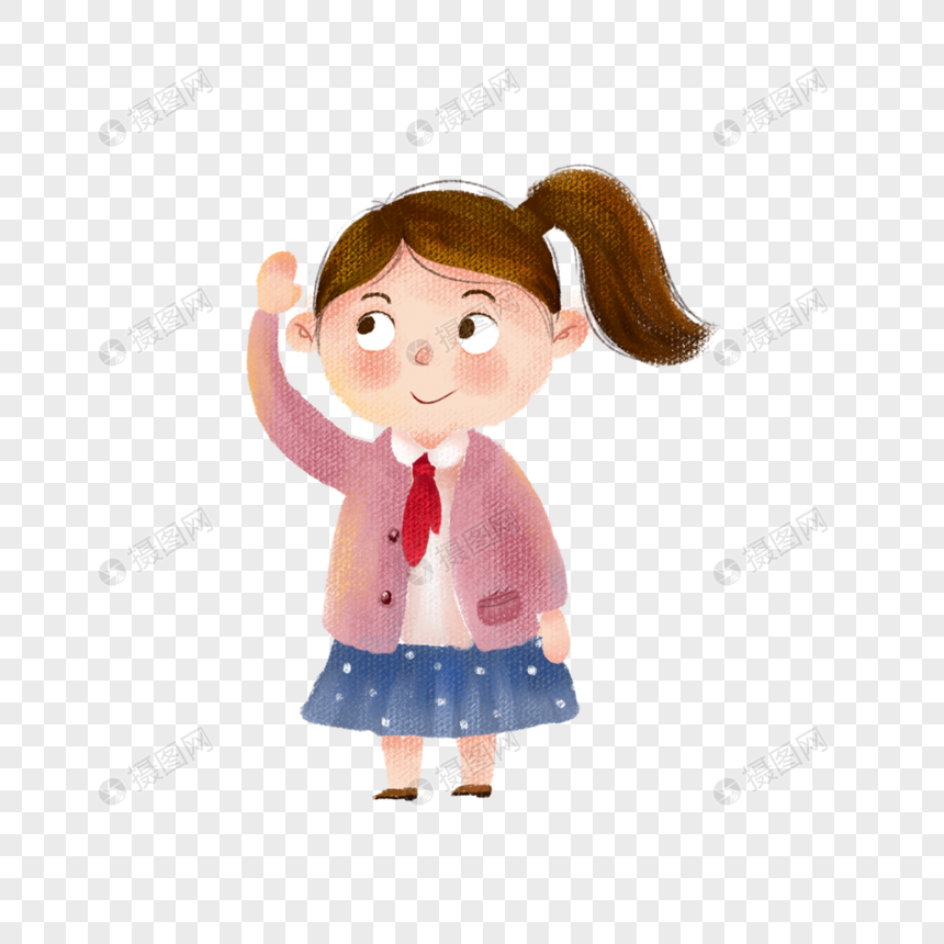 敬礼的女孩